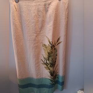 Penningtons linen blend leaf maxi skirt
